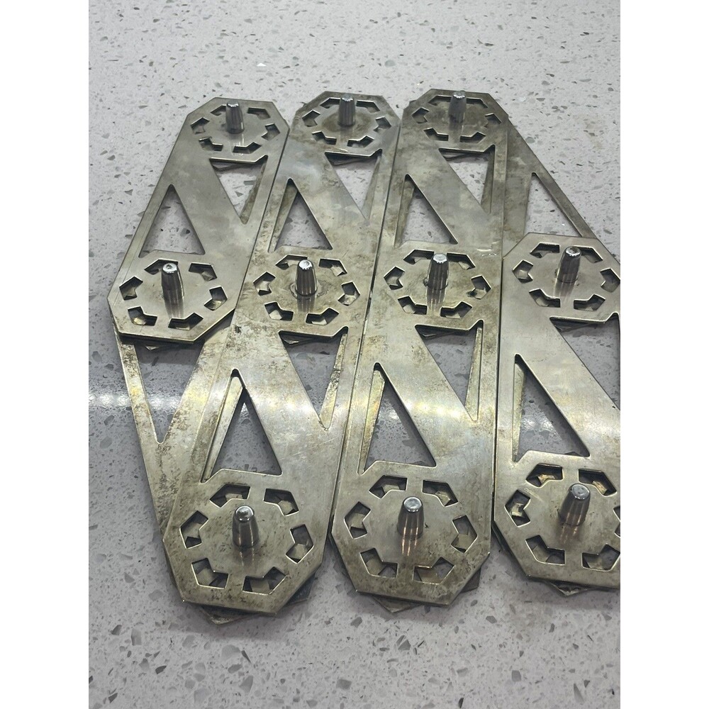 Art Deco Vintage Silver Pate Mechanical Retractable Trivet 8”-26” C1950